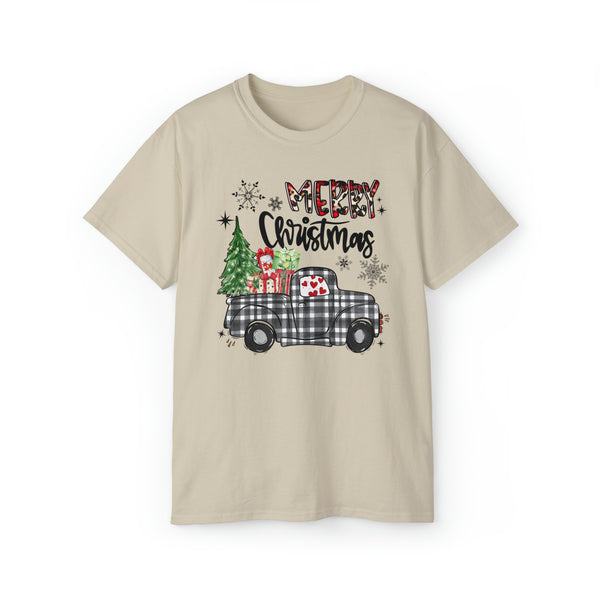 Merry Christmas Truck (Unisex Ultra Cotton Tee)