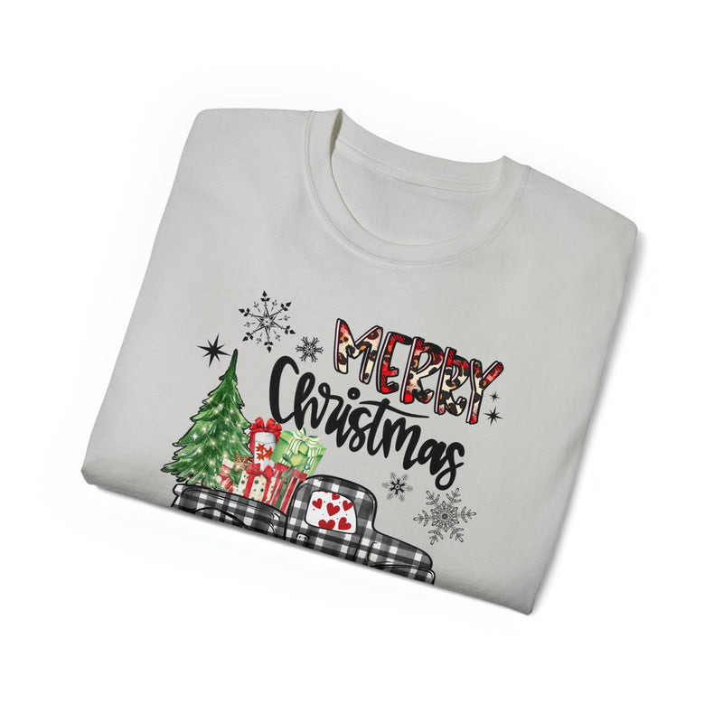 Merry Christmas Truck (Unisex Ultra Cotton Tee)