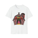 Red Barn Christmas tee