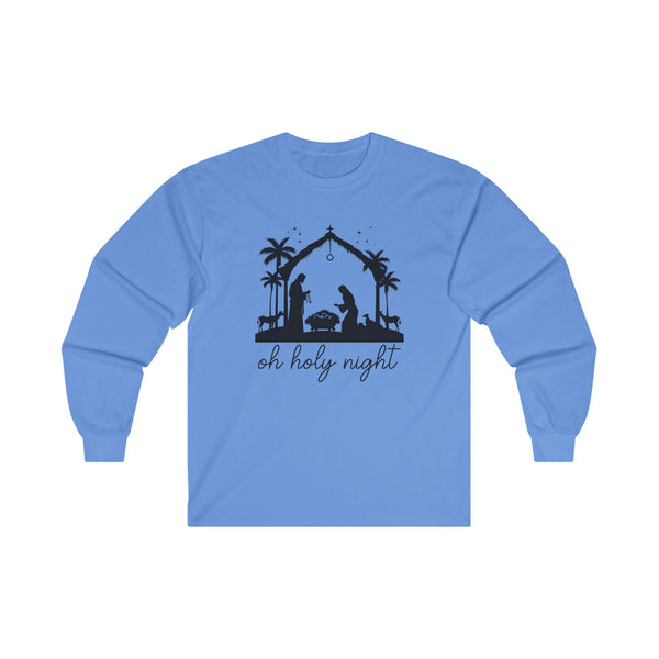 Christmas Long Sleeve Tee - Oh Holy Night