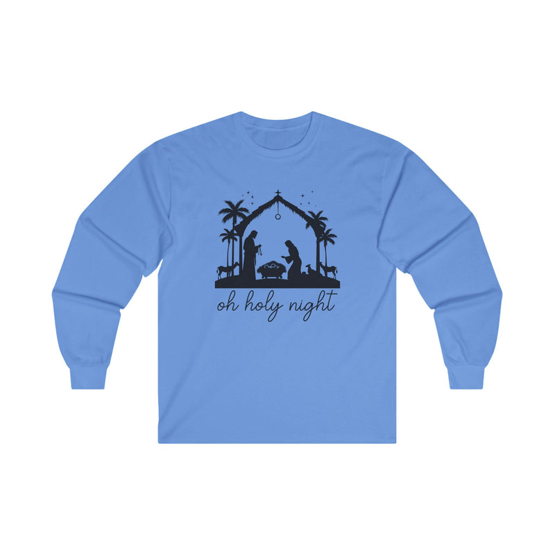 Christmas Long Sleeve Tee - Oh Holy Night