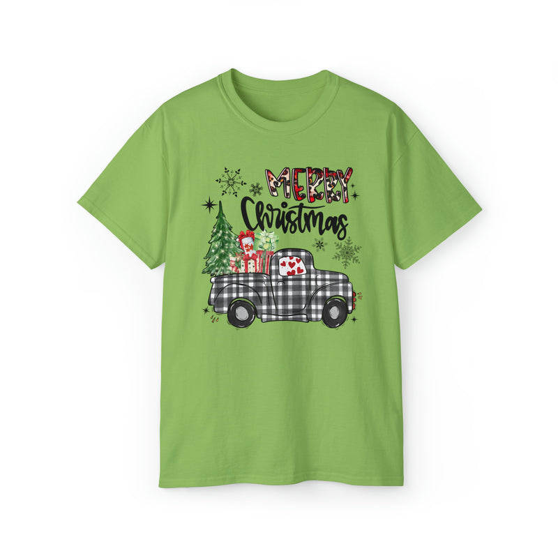 Merry Christmas Truck (Unisex Ultra Cotton Tee)