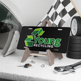 Young Recycling Logo License Plate