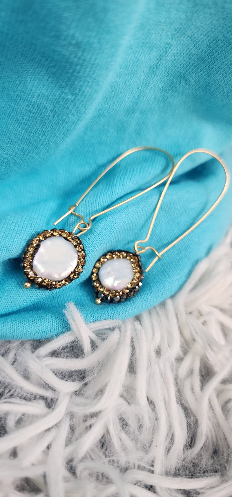 Gold & Pearl Earrings