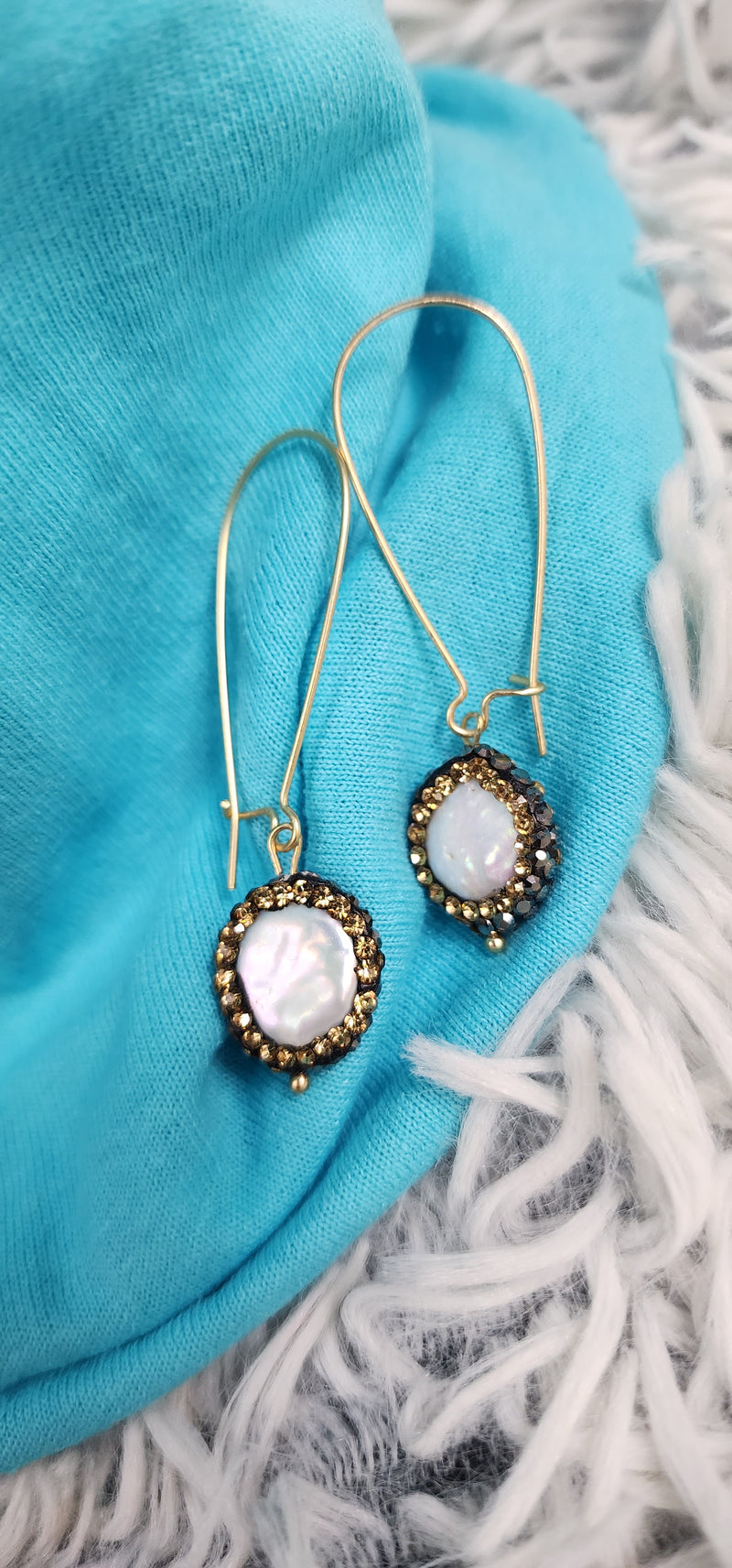 Gold & Pearl Earrings