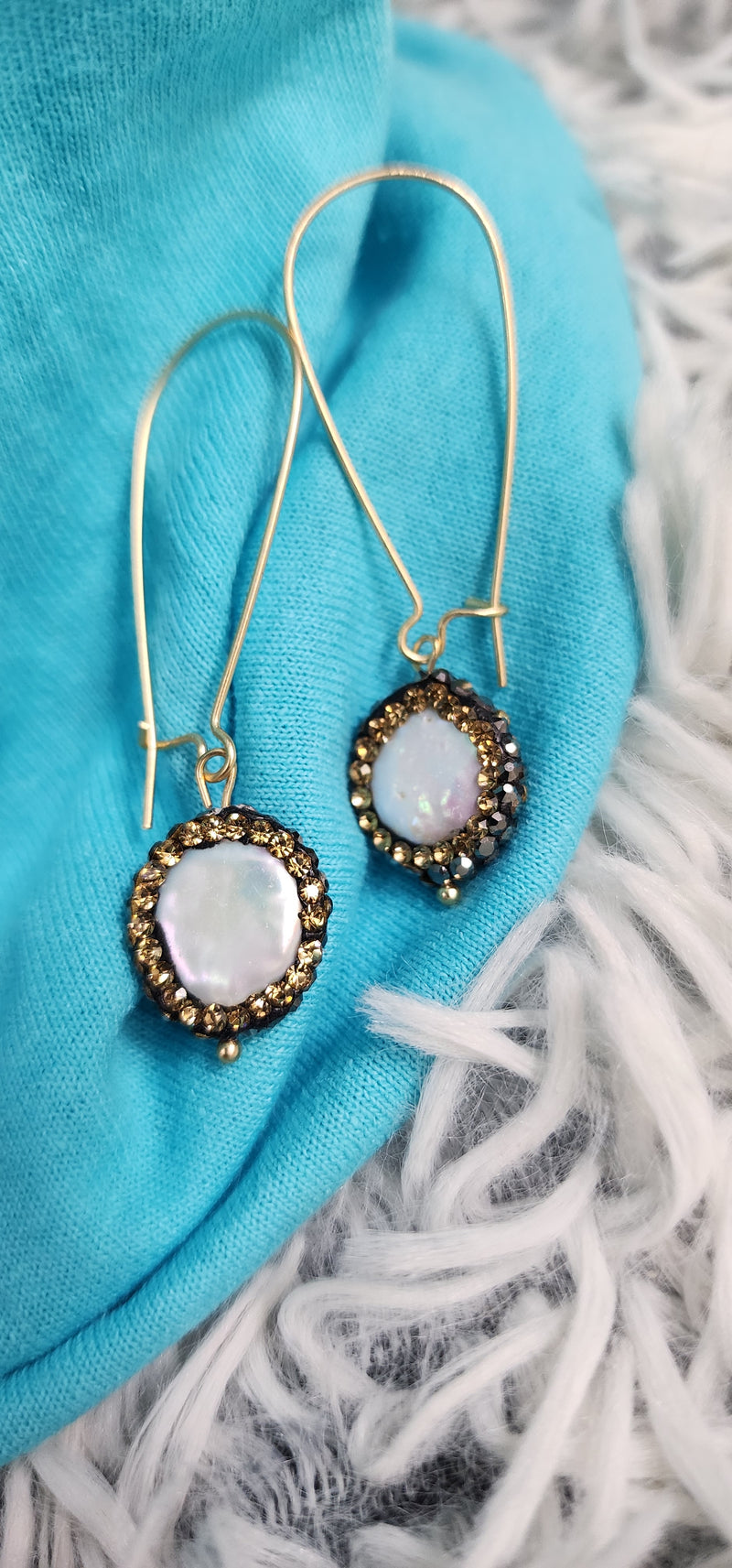 Gold & Pearl Earrings