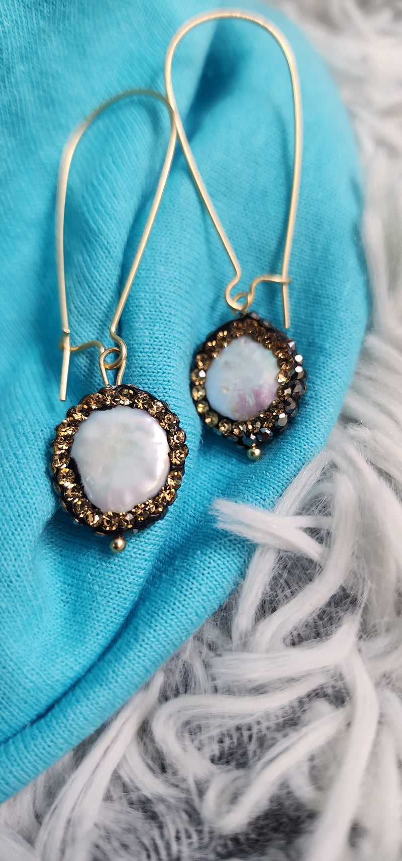 Gold & Pearl Earrings