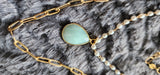 Layered Turquoise Teardrop Neclace