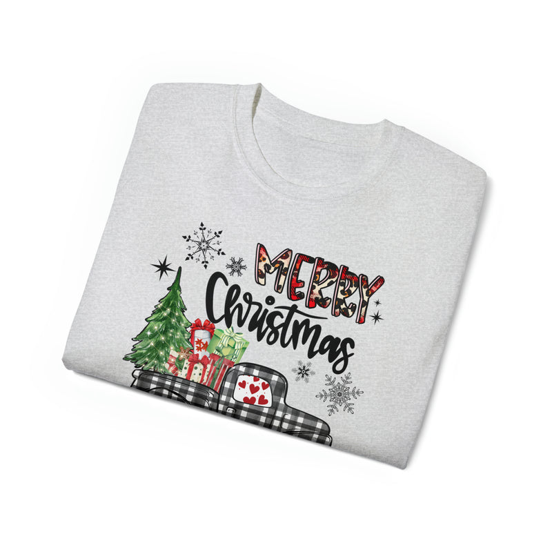 Merry Christmas Truck (Unisex Ultra Cotton Tee)