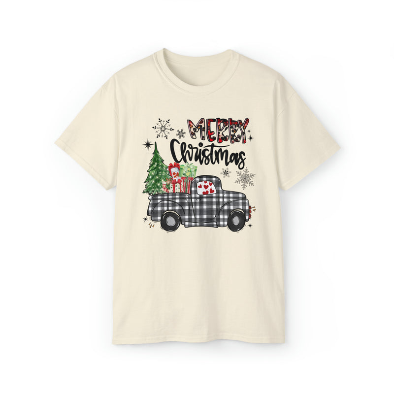 Merry Christmas Truck (Unisex Ultra Cotton Tee)