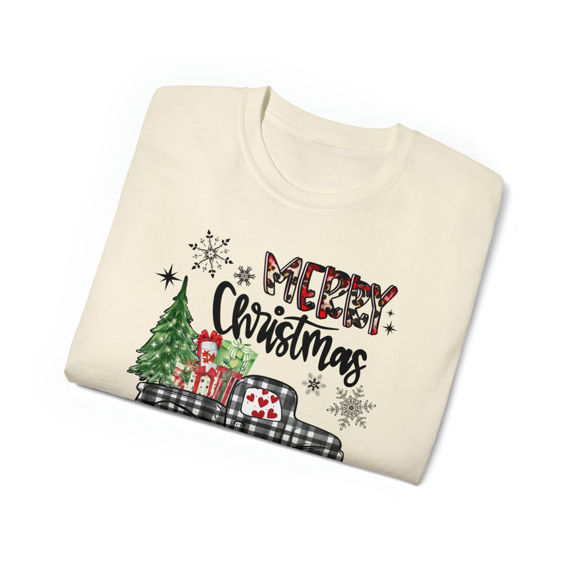 Merry Christmas Truck (Unisex Ultra Cotton Tee)