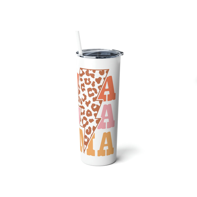 Mama Skinny Steel Tumbler with Straw, 20oz